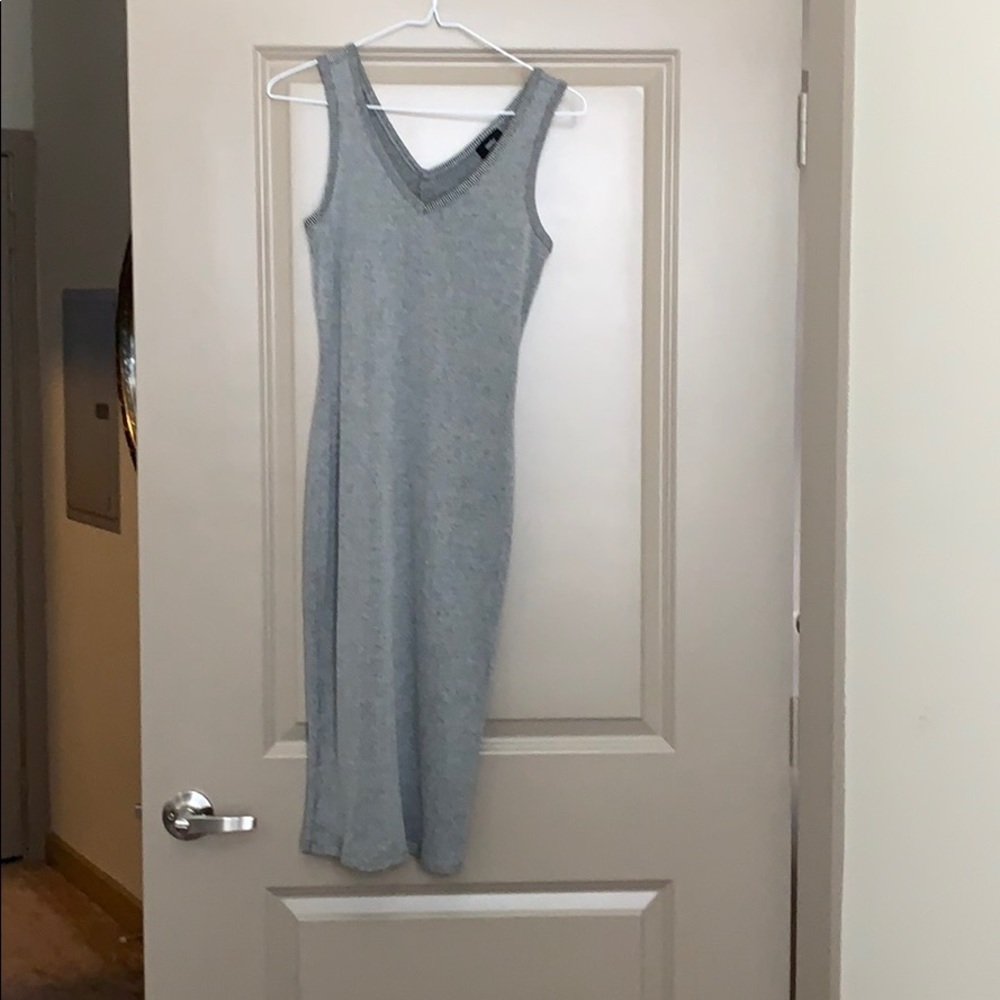 Gray Fitted Dress